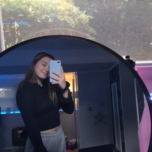 Blue cropped turtle neck - Picture 4 of 4